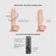 Фаллоимитатор с вибрацией и ротацией Strap-On-Me Rotating & Vibrating Realistic Dildo - L - Vanilla