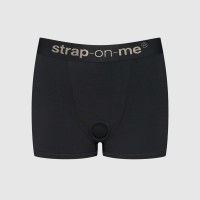 Шорты с фиксацией дилдо Strap-On-Me Harness Lingerie Allure -S - Black