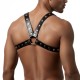 Чоловіча портупея Art of Sex - Spartacus, екошкіра, колір чорний, розмір L-2XL