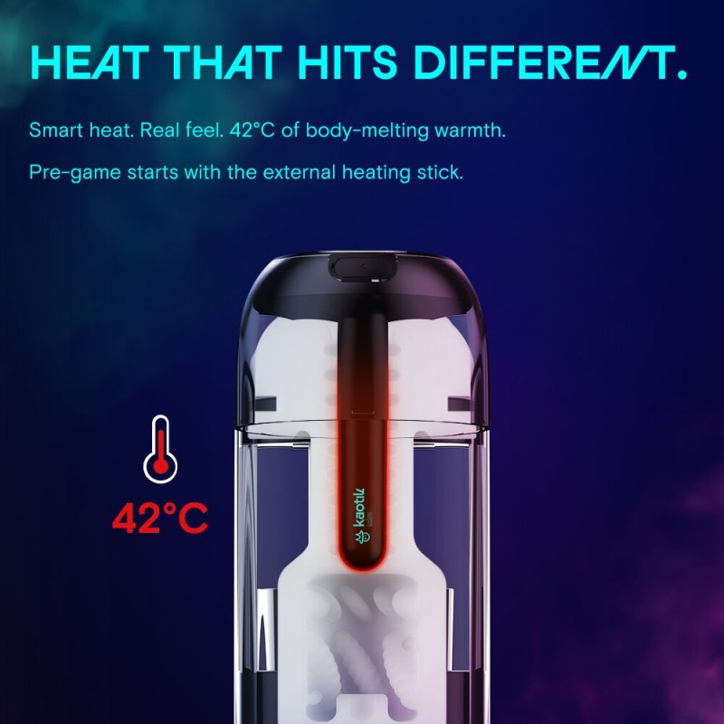 Смарт-мастурбатор Kaotik Labs The Cocoon, режим edging, пульсации, подогрев до 42 °C
