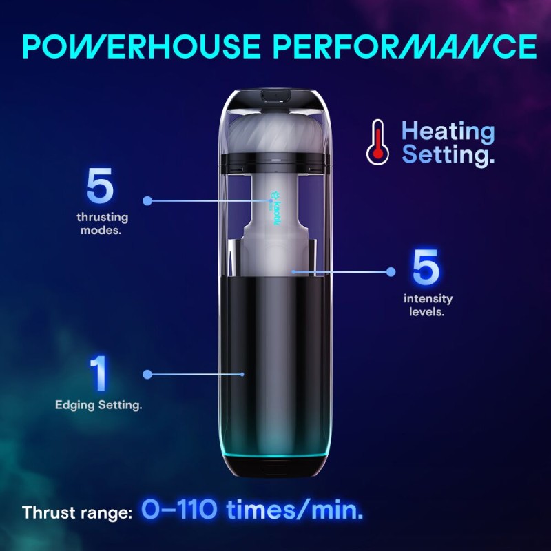 Смарт-мастурбатор Kaotik Labs The Cocoon, режим edging, пульсации, подогрев до 42 °C