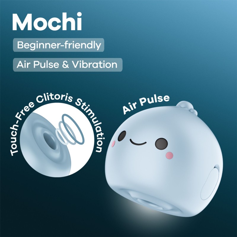 Вакуумный клиторальный стимулятор Satisfyer Mochi Frost Blue