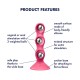 Анальний стимулятор-намистини Satisfyer Triple Ball-R Red