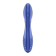Двосторонній скляний дилдо Satisfyer Dazzling Crystal 2 Blue