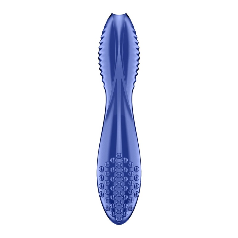 Двосторонній скляний дилдо Satisfyer Dazzling Crystal 2 Blue
