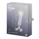 Тристоронній скляний дилдо Satisfyer Triple Crystal 1 Transparent