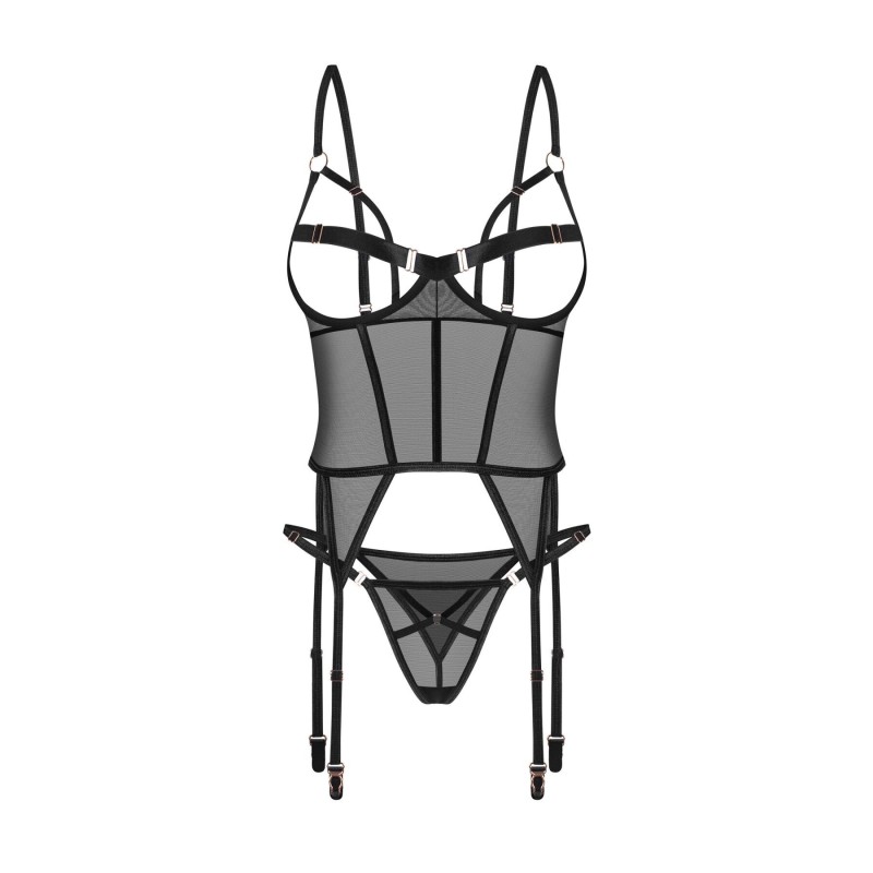 Корсет Obsessive Euridia corset & tanga M/L