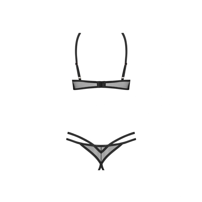 Комплект Obsessive Euridia 2-pcs crotchless set XL/2XL