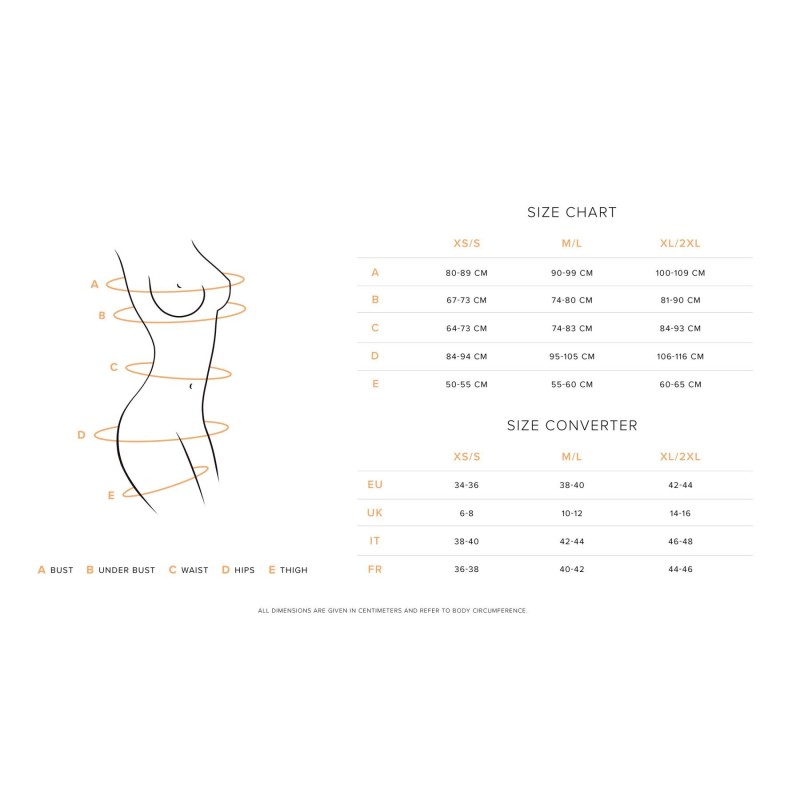 Сорочка Obsessive Euridia chemise & tanga XS/S