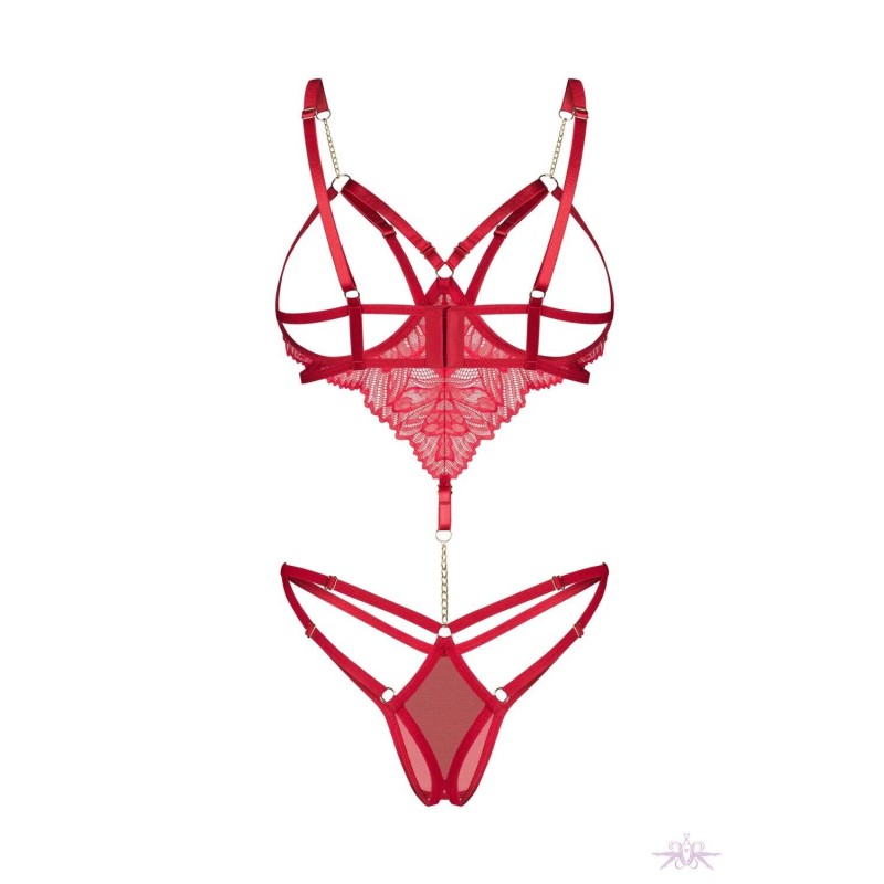 Боди Obsessive Matildea crotchless teddy L/XL
