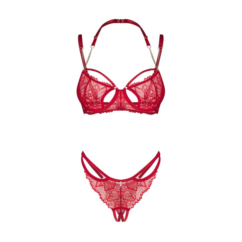 Комплект Obsessive Matildea 2-pcs crotchless set S/M