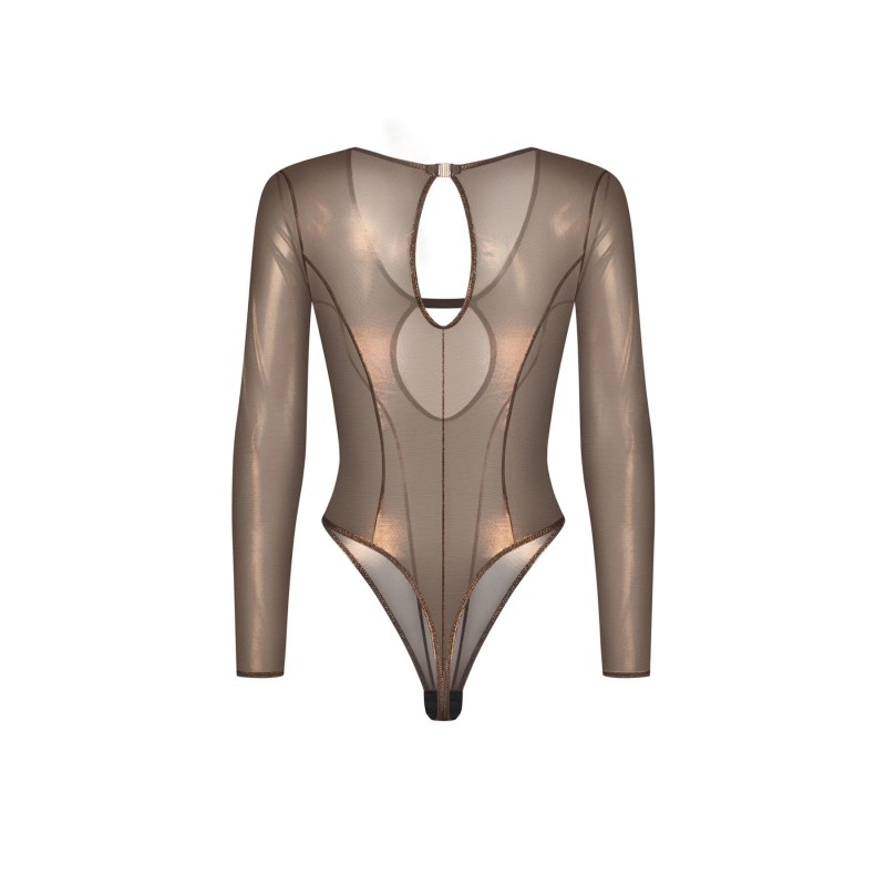 Боди Obsessive Soranna long-sleeved teddy 2XL/3XL