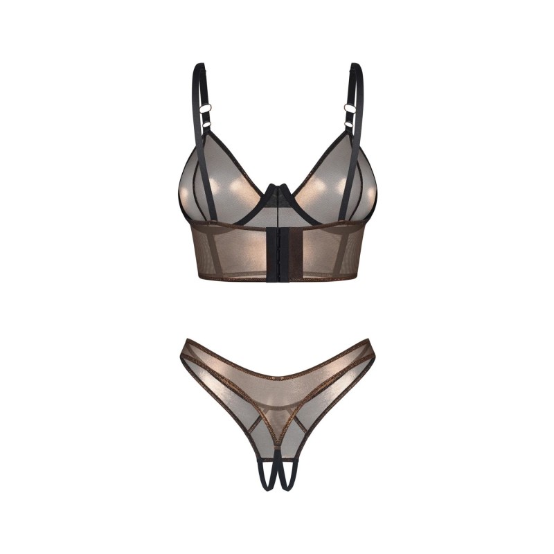 Комплект Obsessive Soranna top & crotchless thong S/M