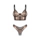 Комплект Obsessive Soranna top & crotchless thong 2XL/3XL