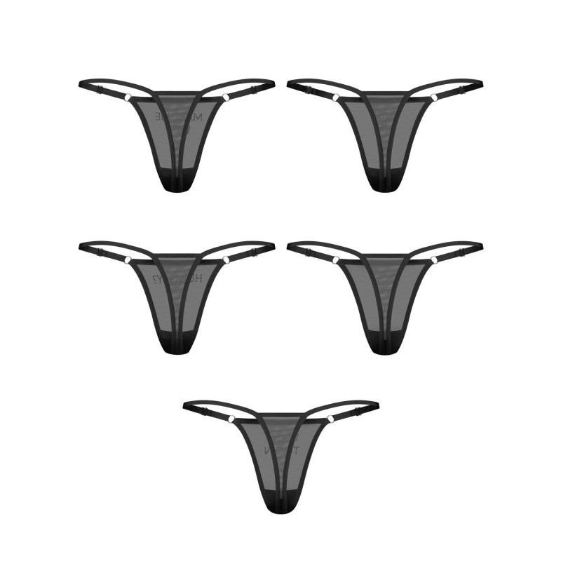 Набор трусиков Obsessive Violami 5-pack thong S/M