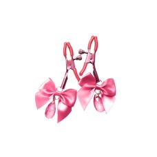 Зажимы для сосков с регулировкой Art of Sex - Flirty Bow, цвет розовый