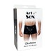 Мужские трусы с сюрпризом Art of Sex - Gladiator, черные с эффектом мокрого бархата, размер L