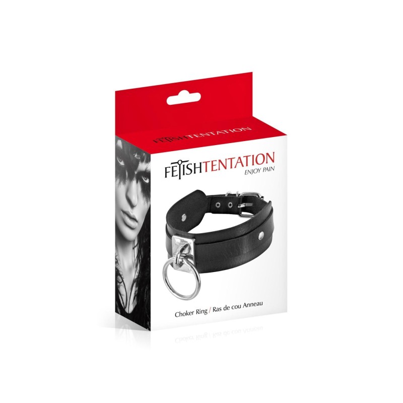 Ошейник c кольцом Fetish Tentation Choker Ring (мятая упаковка!!!)