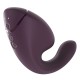 Двойной вакуумный клиторальный стимулятор с вибрацией Womanizer Next Duo - Dark Purple