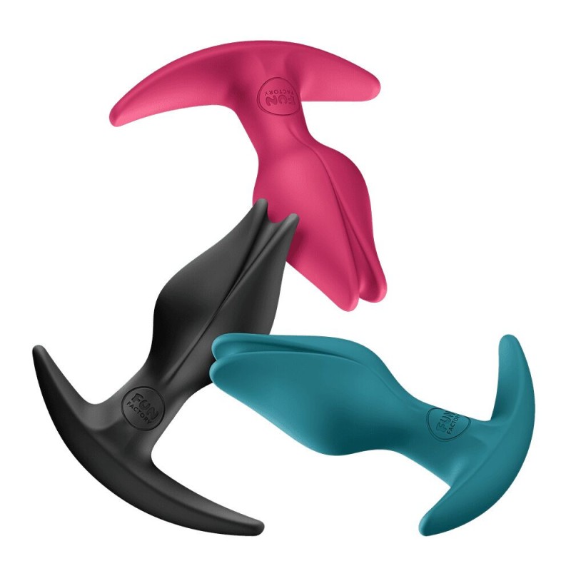 Анальная пробка Fun Factory BOOTIE FEM Raspberry, в виде бутона, диаметр 2,9 см, тонкий ограничитель