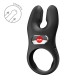 Эрекционное виброкольцо с двойной стимуляцией клитора Fun Factory NŌS PRO Black, 2 мотора