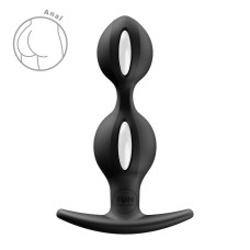 Анальные шарики Fun Factory B BALLS DUO Black, эффект вибрации, диаметр 3,2 и 3,6 см (мятая упаковка!!!)
