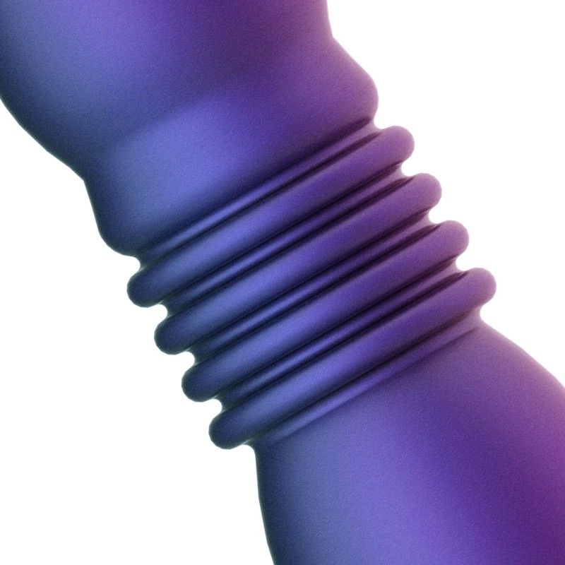 Анальная пробка с вибрацией и пульсацией Hueman - Supernova Thrusting Buttplug