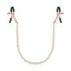 Зажимы для сосков с жемчужной цепочкой Rosy Gold - Nipple Clamps Pearls
