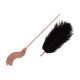 Лоскітка з металевим флогером Rosy Gold - Feather Tickler & Whip
