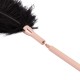 Лоскітка з металевим флогером Rosy Gold - Feather Tickler & Whip