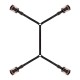 Фіксатор рук і ніг для ліжка Rosy Gold - Under-Mattress Restraint Set