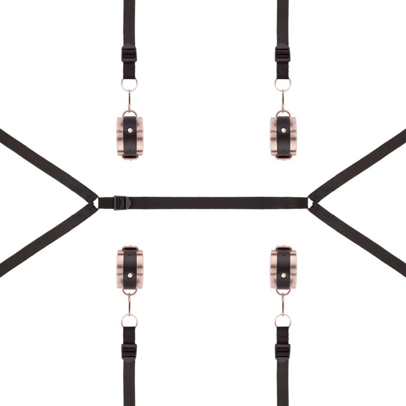Фіксатор рук і ніг для ліжка Rosy Gold - Under-Mattress Restraint Set