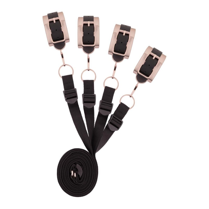 Фіксатор рук і ніг для ліжка Rosy Gold - Under-Mattress Restraint Set