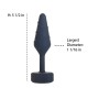 Анальная пробка Lux Active Twist Plug Small Blue