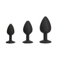 Набір силіконових анальних пробок BMS Roses Til’ Dawn Silicone Anal Plug Kit (пошкоджене паковання!!!)