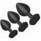 Набор силиконовых анальных пробок BMS Roses Til’ Dawn Silicone Anal Plug Kit (повреждена упаковка!!!)