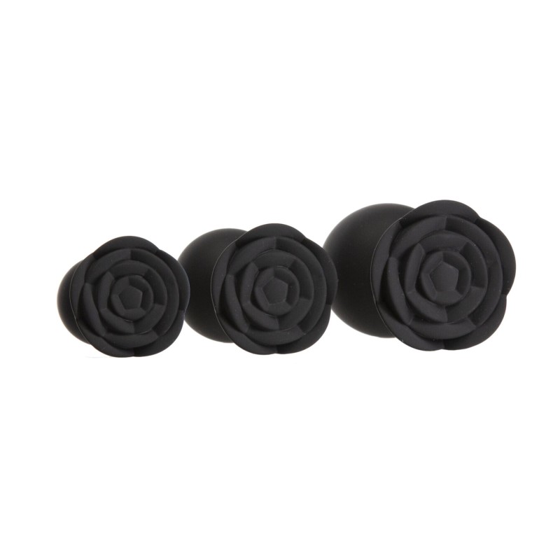Набор силиконовых анальных пробок BMS Roses Til’ Dawn Silicone Anal Plug Kit (повреждена упаковка!!!)