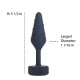 Анальна пробка Lux Active Twist Plug Small Blue (м'яте паковання!!!)