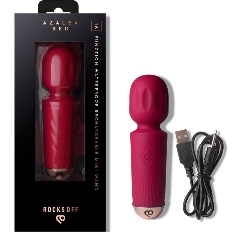 Вибромассажер Rocks Off Mini Wand Azalea Red, 16 режимов