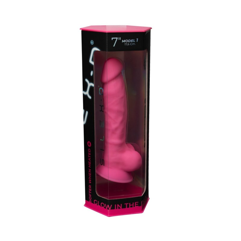 Фалоімітатор SilexD Johnny Pink Glow in the dark  (м'яте паковання!!!)