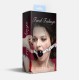 Кляп силиконовый Feral Feelings Silicon Ball Gag White/Black, белый ремень, черный шарик