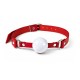 Кляп силиконовый Feral Feelings Silicon Ball Gag Red/White, красный ремень, белый шарик
