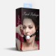 Кляп силиконовый Feral Feelings Silicon Ball Gag Black/White, черный ремень, белый шарик
