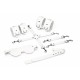 Набор Feral Feelings BDSM Kit 5 White, наручники, поножи, крестовина, маска, паддл