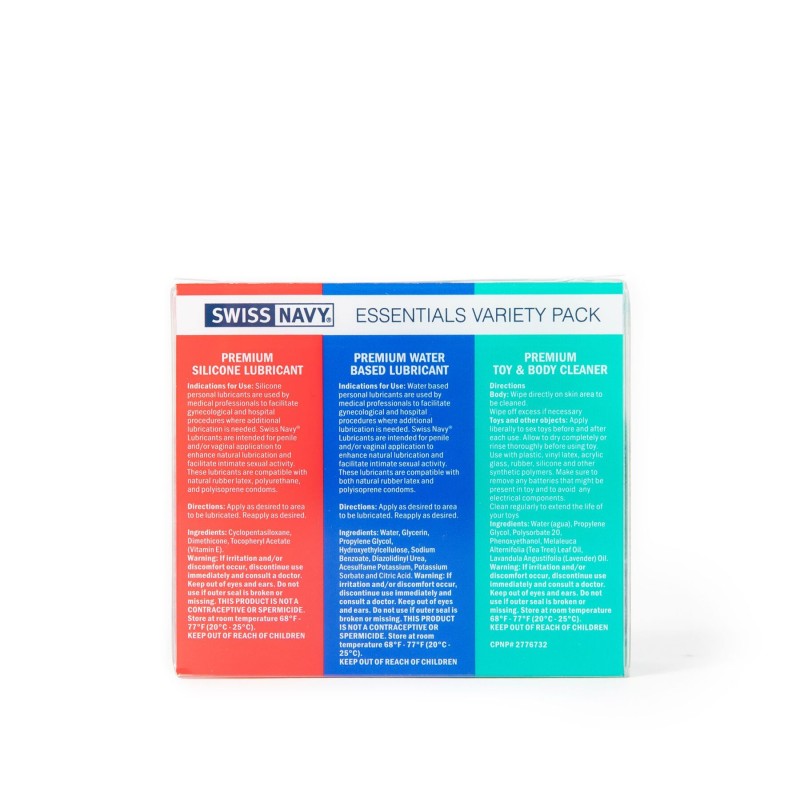 Набір Swiss Navy Essentials Variety Pack 3 х 30 мл (термін 21.01.2027)