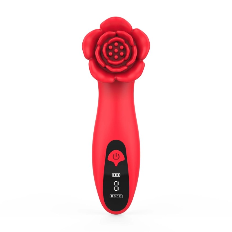 Роскошный вибратор для клитора Loviss Tona Rose Vibrator, в виде розы, 9 режимов