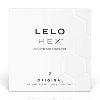 Презервативи LELO HEX Condoms Original 3 Pack (м'ята упаковка!!!)