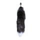 Металева анальна пробка Лисячий хвіст Alive Black And White Fox Tail S (м'яте паковання!!!)