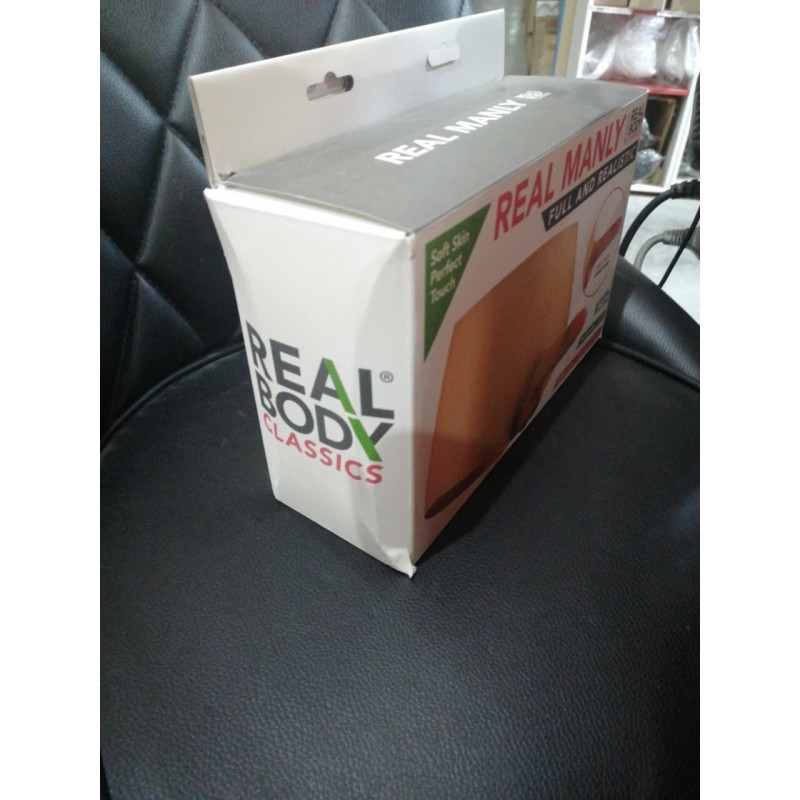 Силіконові трусики з фалоімітатором Real Body Real Manly, L/XL (м'яте паковання!!!)
