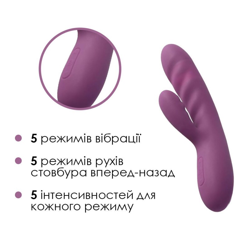 Вібратор-кролик Svakom Avery Lilac  (м'яте паковання!!!)